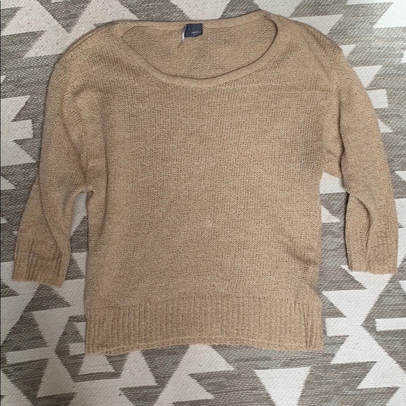 Sparkle & Fade Sweaters - Sparkle and Fade tan sweater S Sparkle & Fade Sweaters - Sparkle and Fade tan sweater S